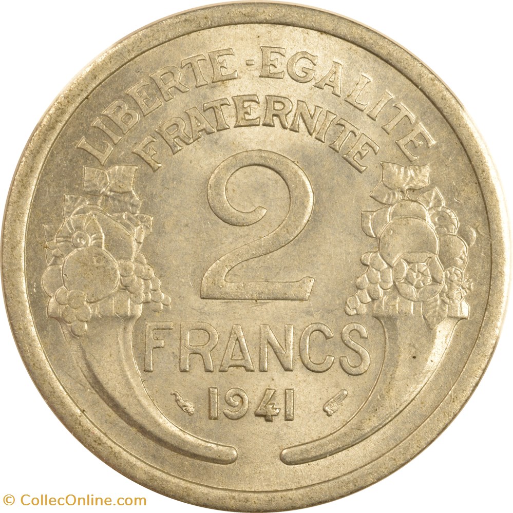 2 francs Morlon 1941 monnaies monde france 2 francs morlon 1941