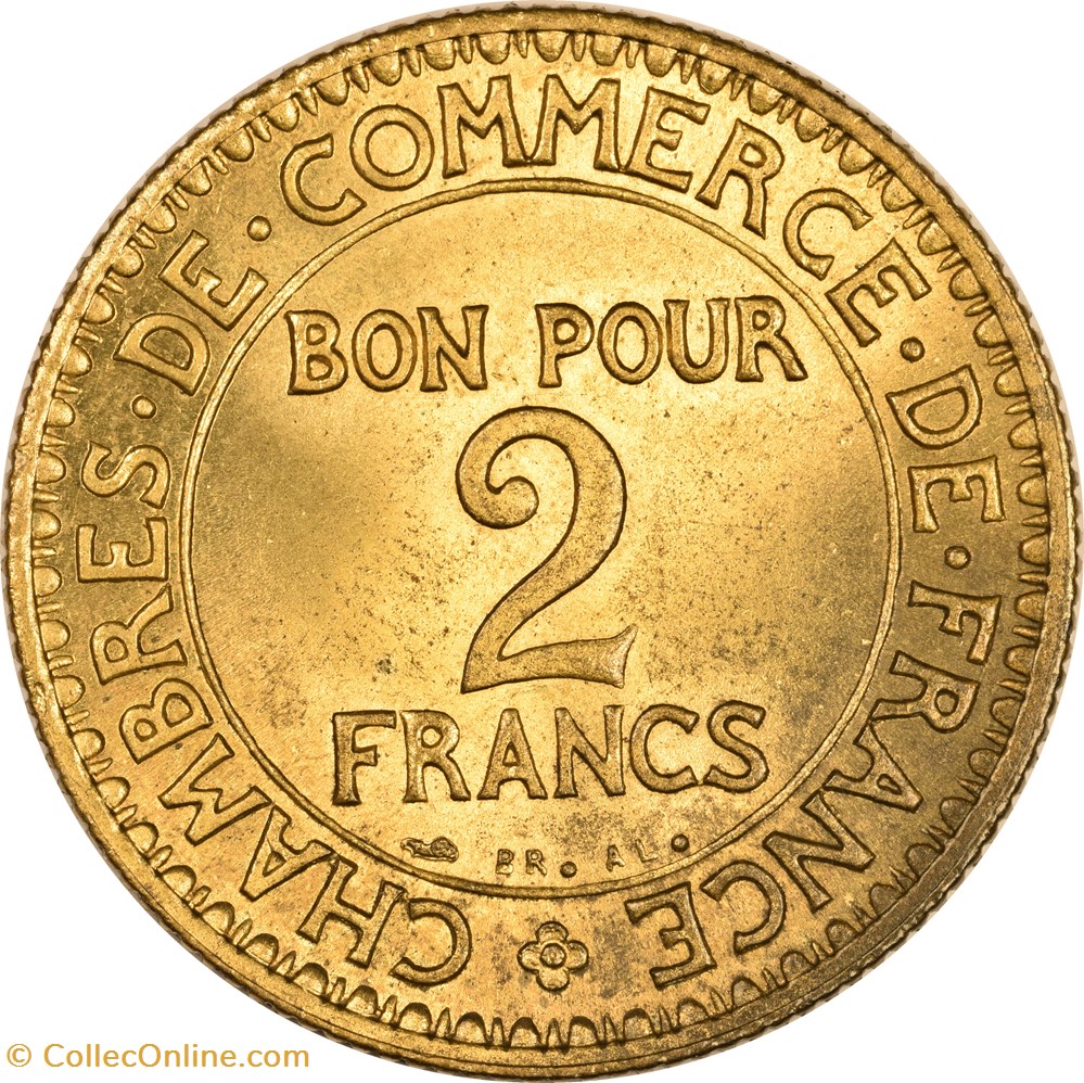 2 francs Chambres de Commerce 1922 3 monnaies monde france 2 francs chambres de commerce 1922