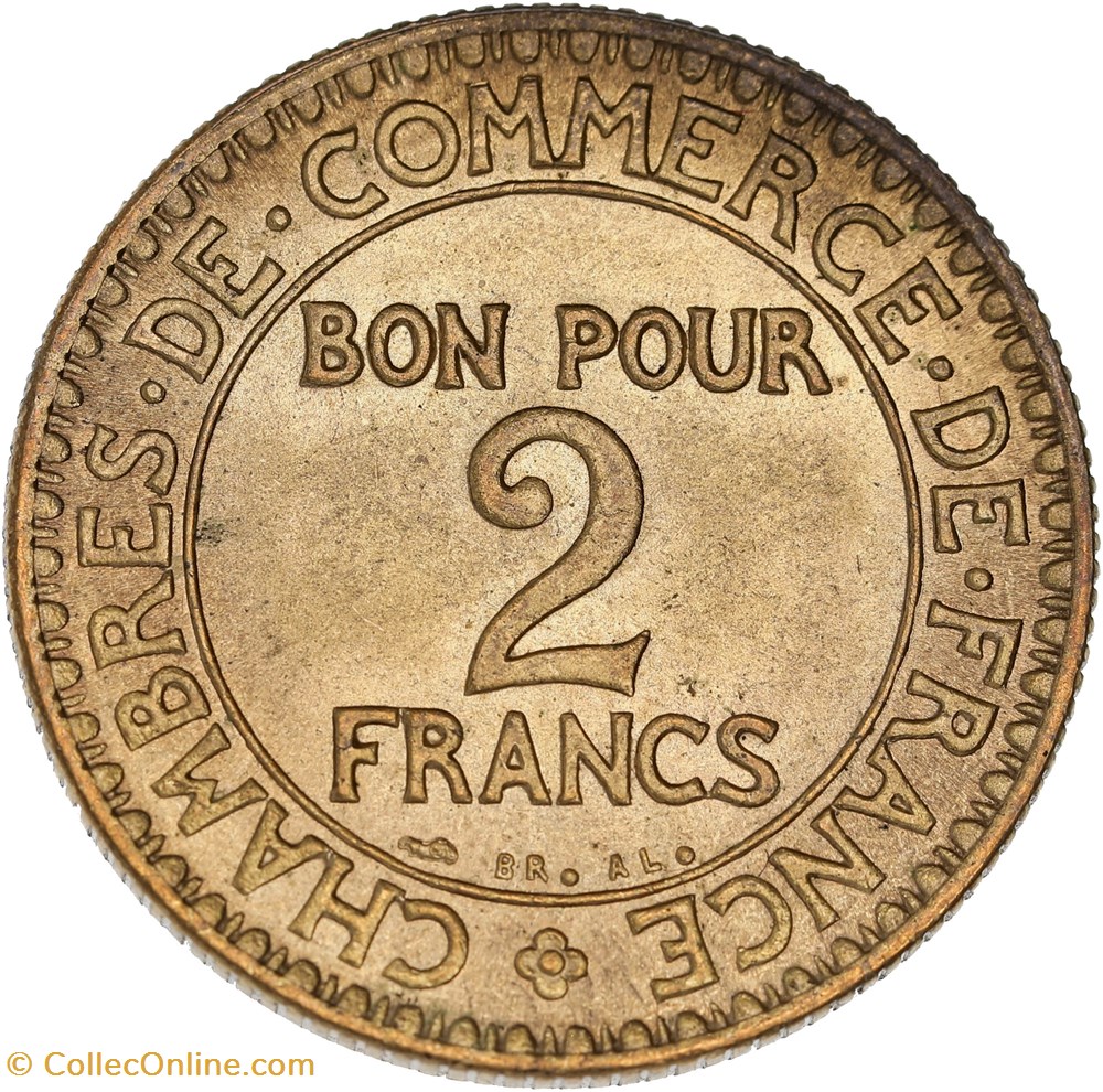 2 francs Chambres de Commerce 1925 monnaies monde france 2 francs chambres de commerce 1925