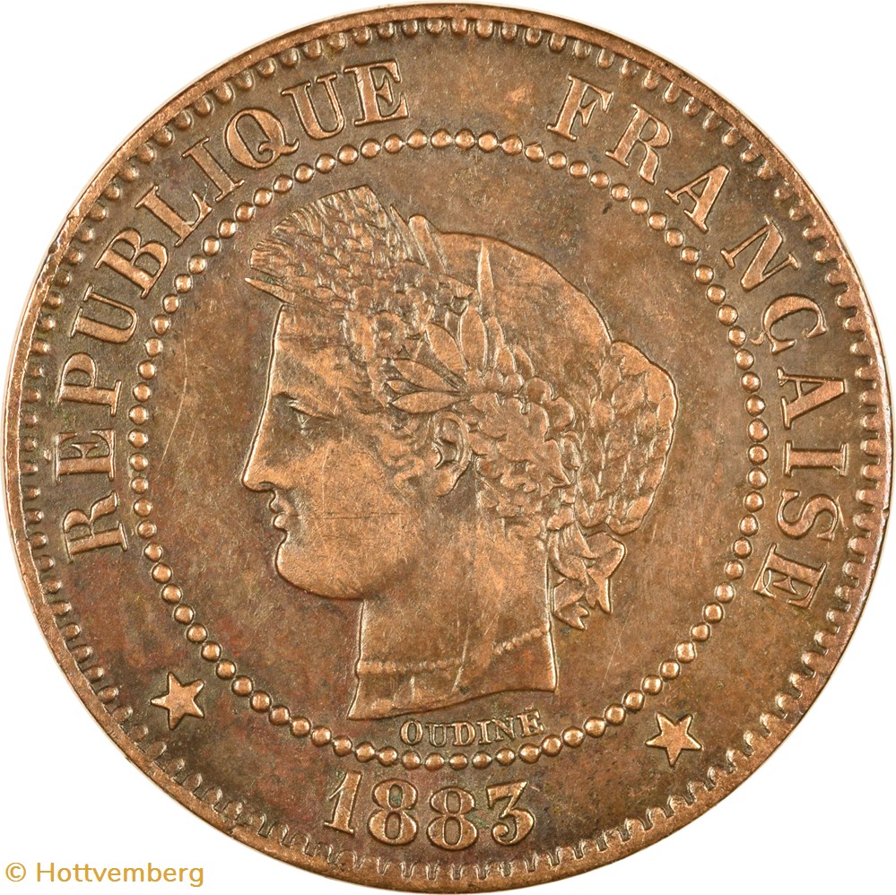 monnaies monde france 1 centime ceres 1883 a
