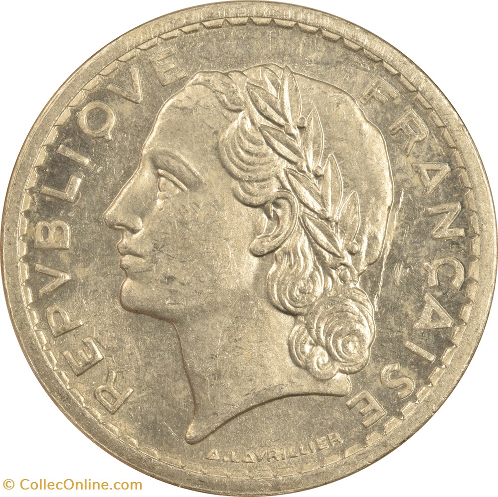 5 francs Lavrillier 1945 monnaies monde france 5 francs lavrillier 1945