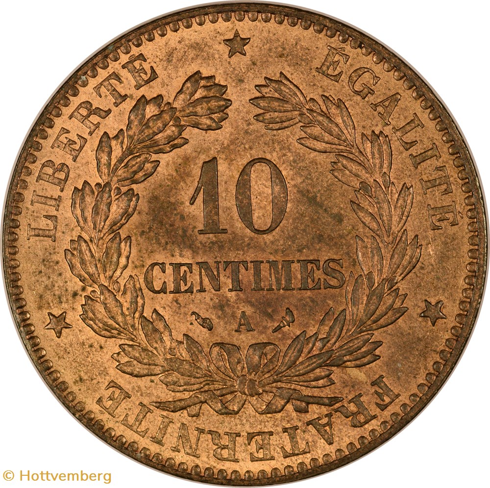 monnaies monde france 10 centimes ceres 1898 a