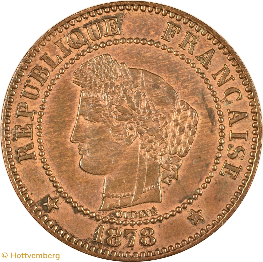 1 centime Cérès 1878 A monnaies monde france 1 centime ceres 1878 a