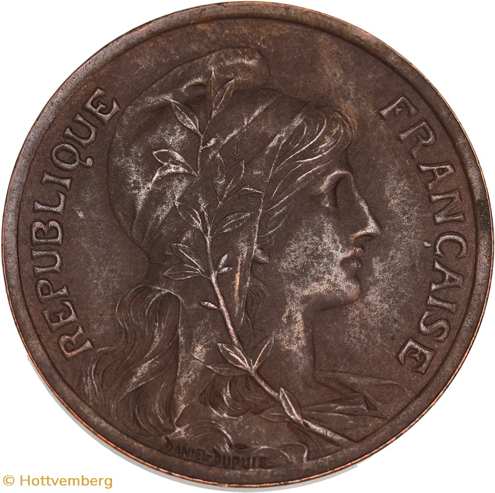 monnaies monde france 10 centimes daniel dupuis 1898 flan mat pr64