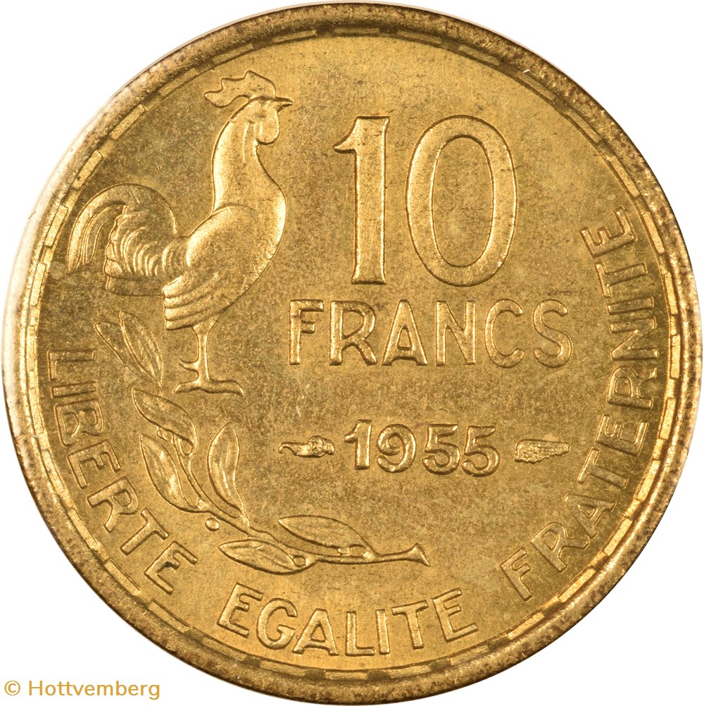 10 francs Guiraud 1955 monnaies monde france 10 francs guiraud 1955