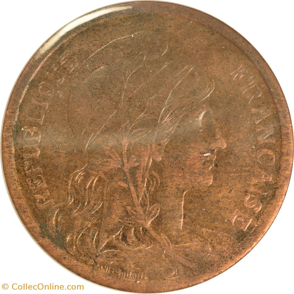 monnaies monde france 2 centimes daniel dupuis 1910