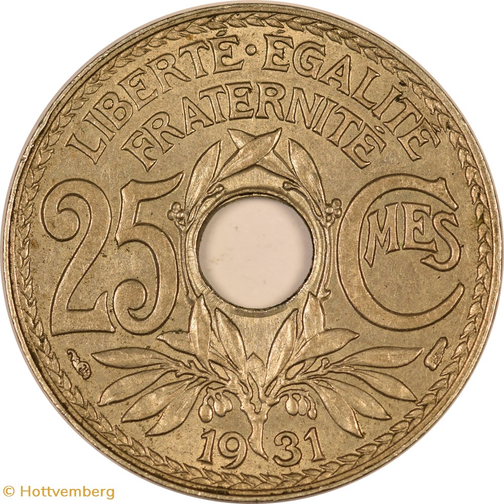 25 centimes Lindauer 1931 monnaies monde france 25 centimes lindauer 1931