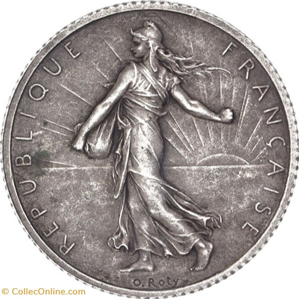 1 franc Semeuse 1898 flan mat (PR62) monnaies monde france 1 franc semeuse 1898 flan mat pr62