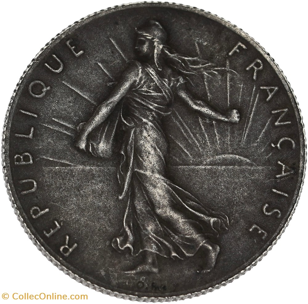 50 centimes Semeuse 1897 flan mat (MS63) 2 monnaies monde france 50 centimes semeuse 1897 flan mat ms63