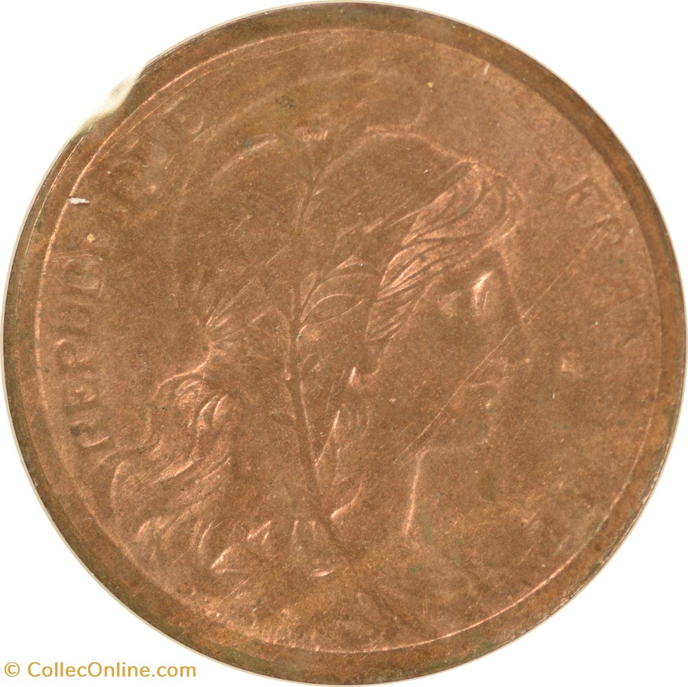 monnaies monde france 2 centimes daniel dupuis 1911