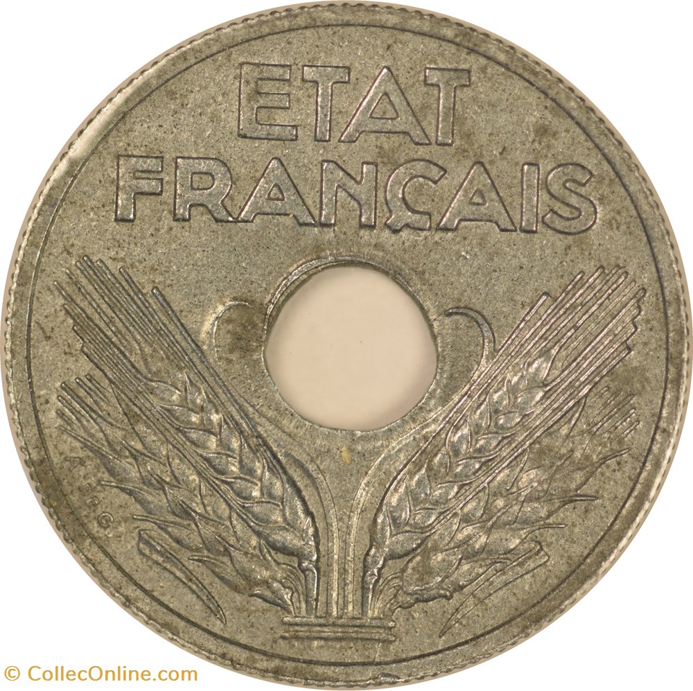 10 centimes Etat français 1943 monnaies monde france 10 centimes etat francais 1943