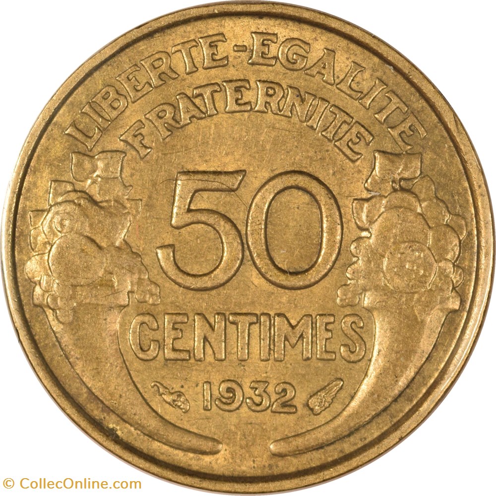 50 centimes Morlon 1932 monnaies monde france 50 centimes morlon 1932