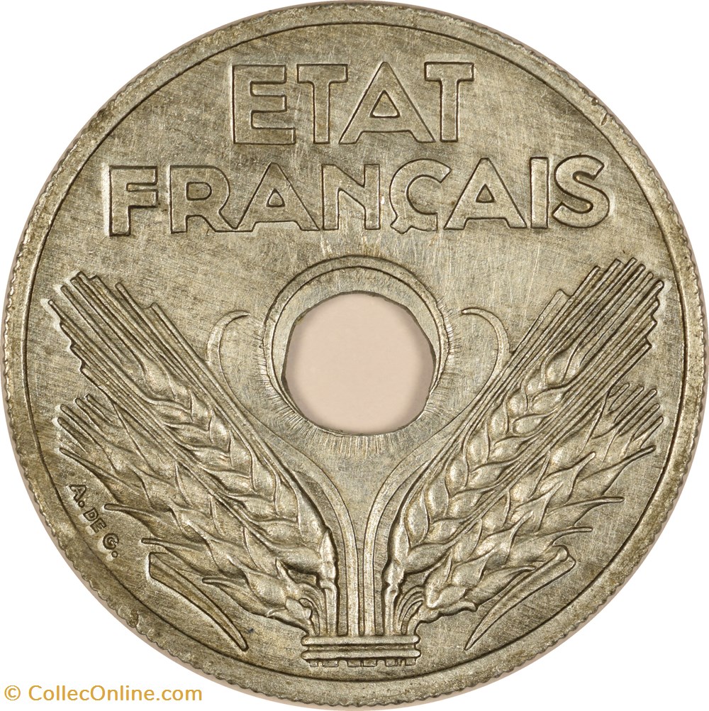 VINGT centimes Etat français 1941 monnaies monde france vingt centimes etat francais 1941