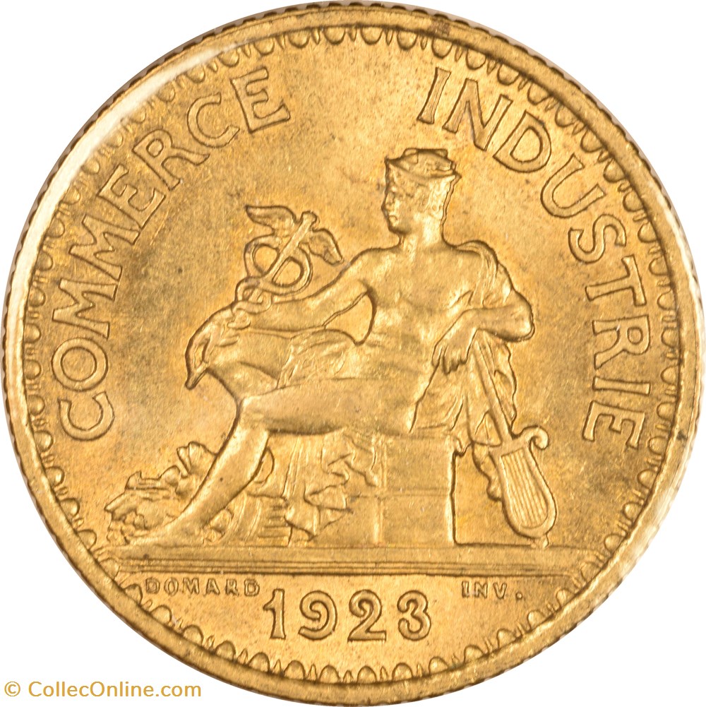 monnaies monde france 1 franc chambres de commerce 1923
