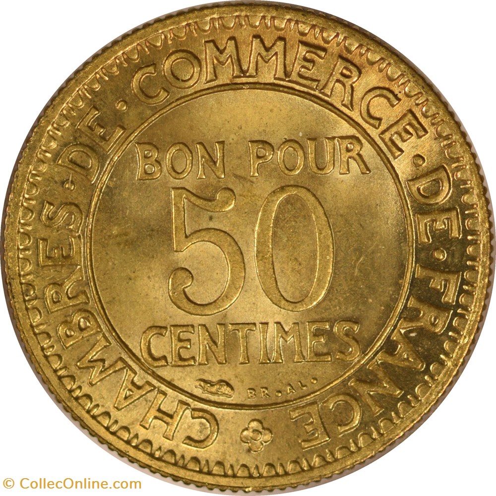 50 centimes Chambres de Commerce 1924 monnaies monde france 50 centimes chambres de commerce 1924