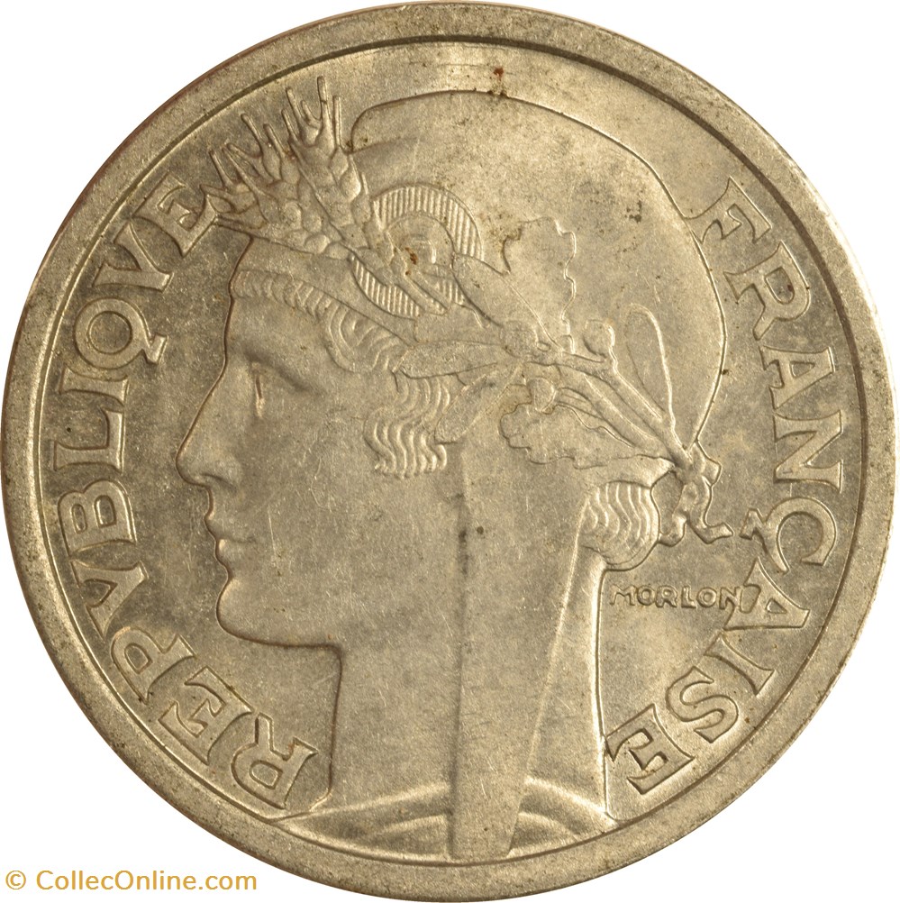 2 francs Morlon 1950 monnaies monde france 2 francs morlon 1950