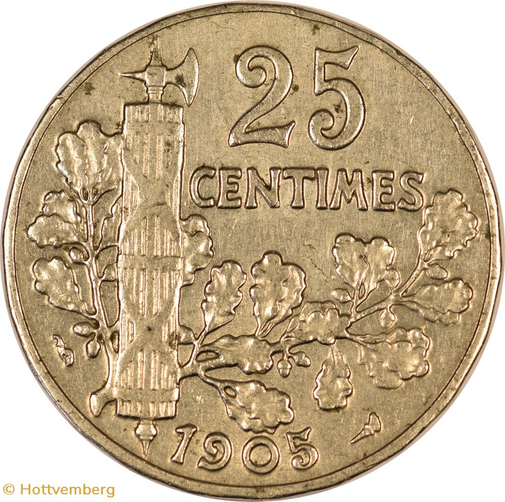 25 centimes Patey 1905 monnaies monde france 25 centimes patey 1905