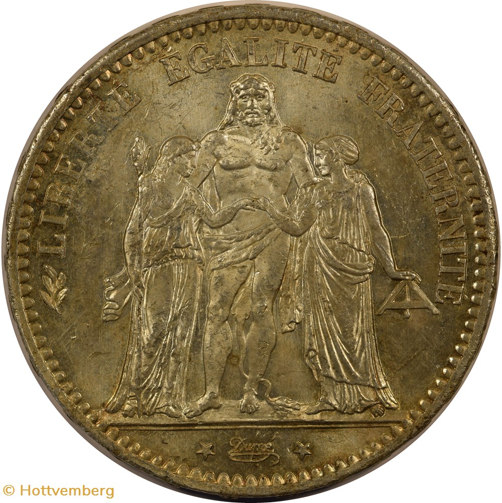 monnaies monde france 5 francs hercule 1876 a