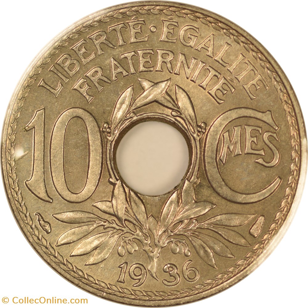 10 centimes Lindauer 1936 monnaies monde france 10 centimes lindauer 1936