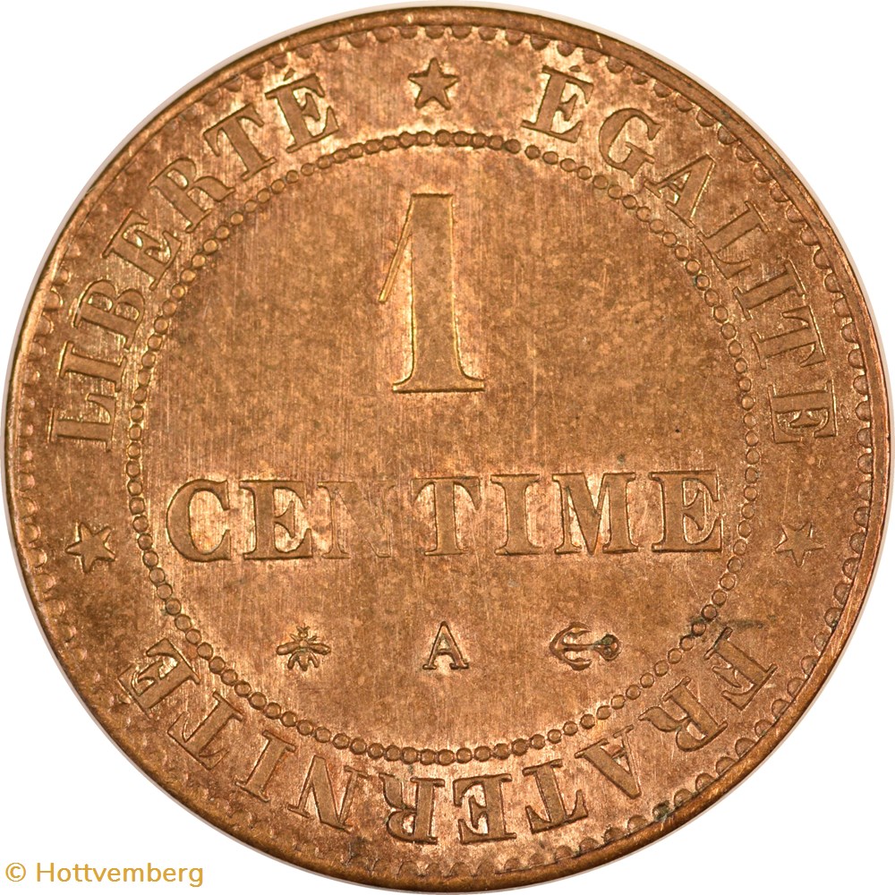 1 centime Cérès 1875 A monnaies monde france 1 centime ceres 1875 a