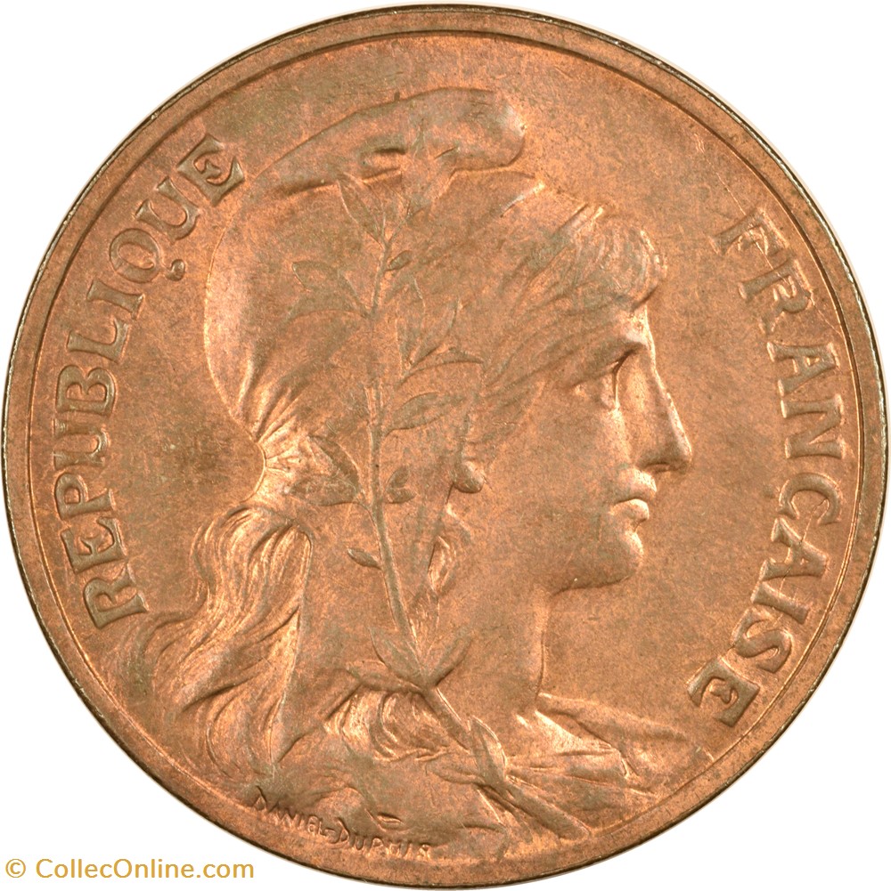 10 centimes Daniel-Dupuis 1911 (MS63) 4 monnaies monde france 10 centimes daniel dupuis 1911 ms63