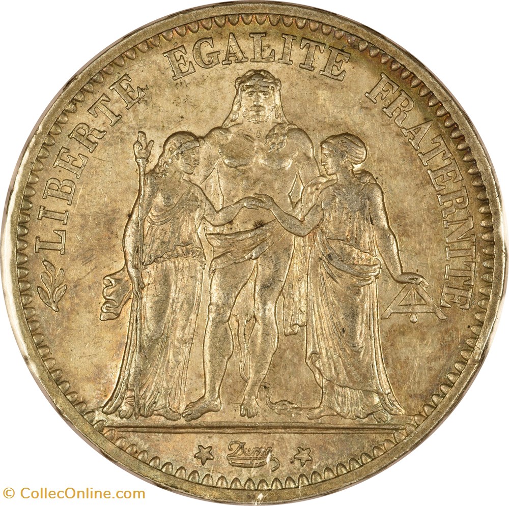 5 francs Hercule 1874 A monnaies monde france 5 francs hercule 1874 a