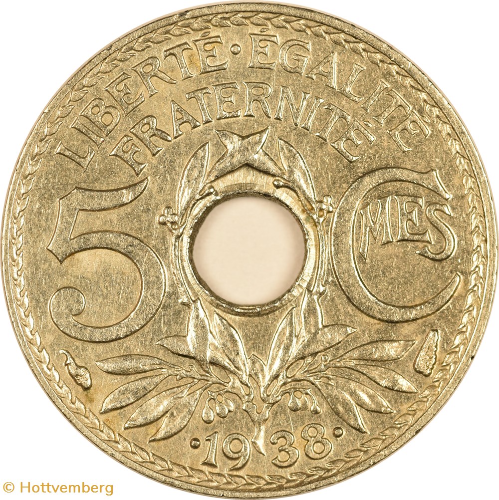 5 centimes Lindauer 1938 monnaies monde france 5 centimes lindauer 1938