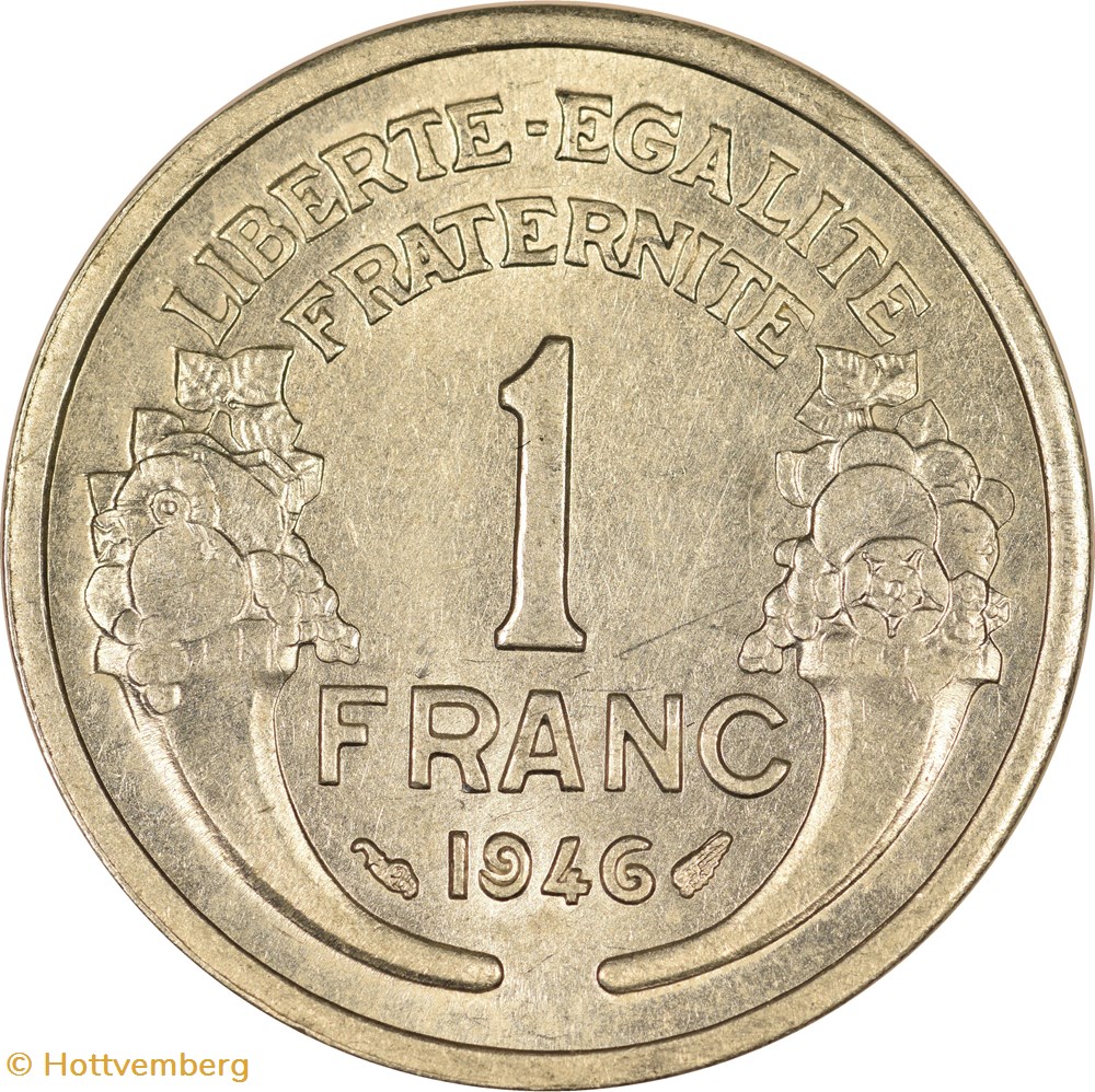 1 franc Morlon 1946 monnaies monde france 1 franc morlon 1946