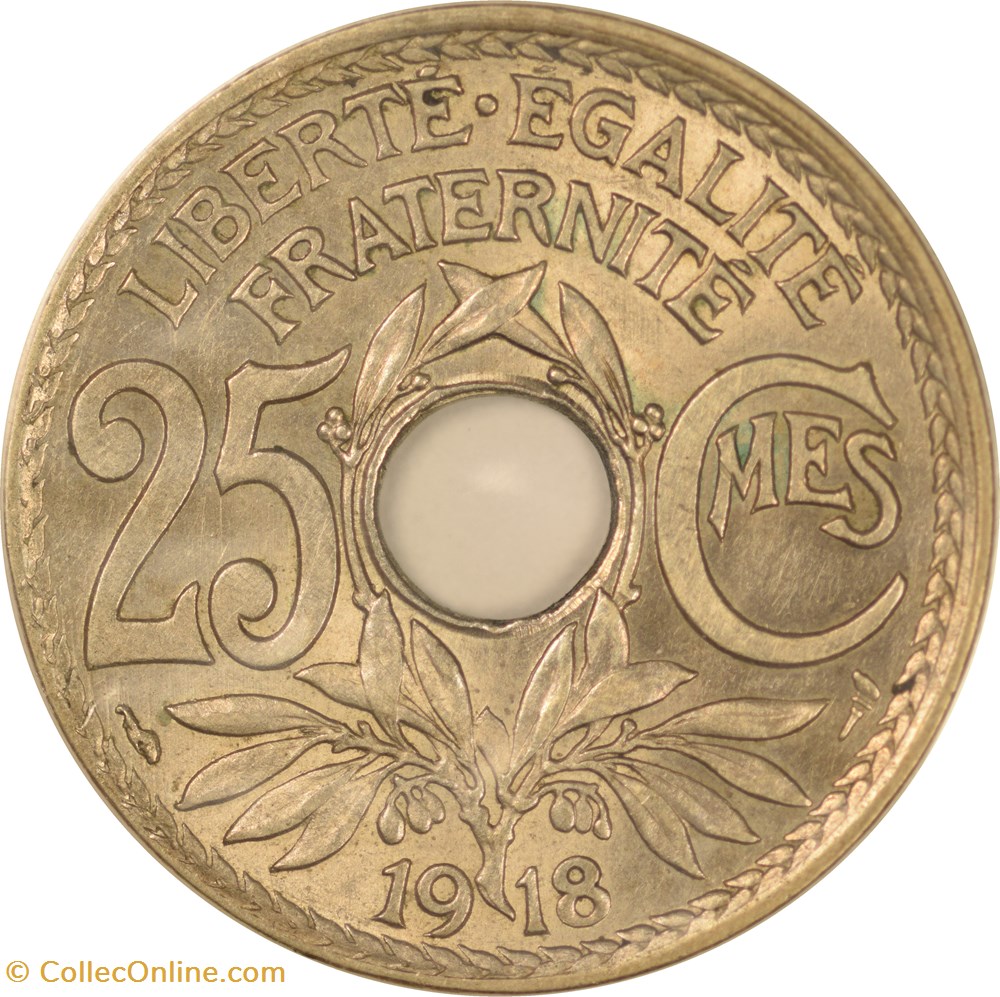 25 centimes Lindauer 1918 monnaies monde france 25 centimes lindauer 1918