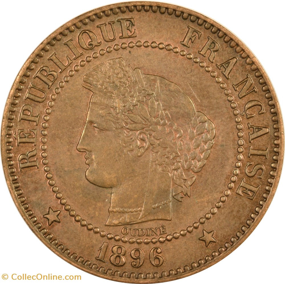 2 centimes Cérès 1896 A 2 monnaies monde france 2 centimes ceres 1896 a