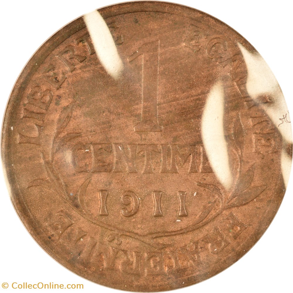 1 centime Daniel-Dupuis 1911 monnaies monde france 1 centime daniel dupuis 1911