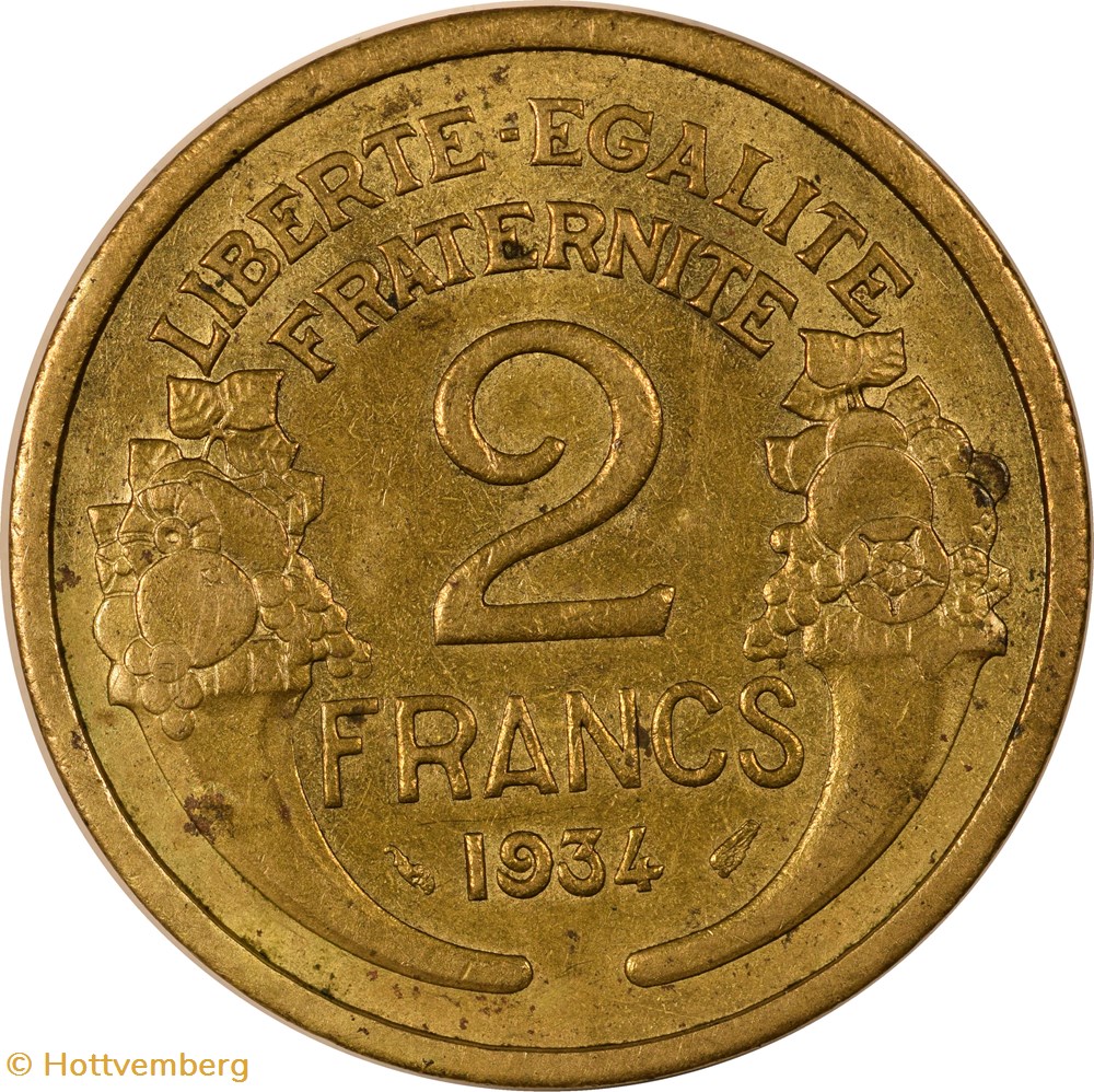 2 francs Morlon 1934 monnaies monde france 2 francs morlon 1934