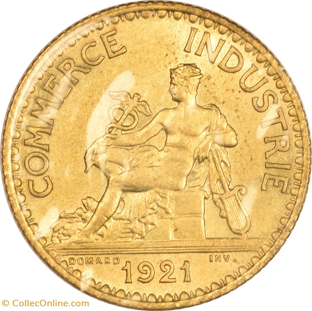 monnaies monde france 1 franc chambres de commerce 1921