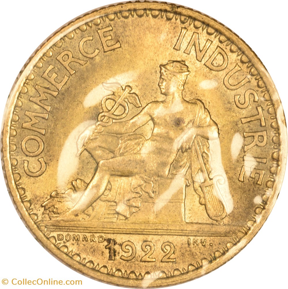 monnaies monde france 1 franc chambres de commerce 1922