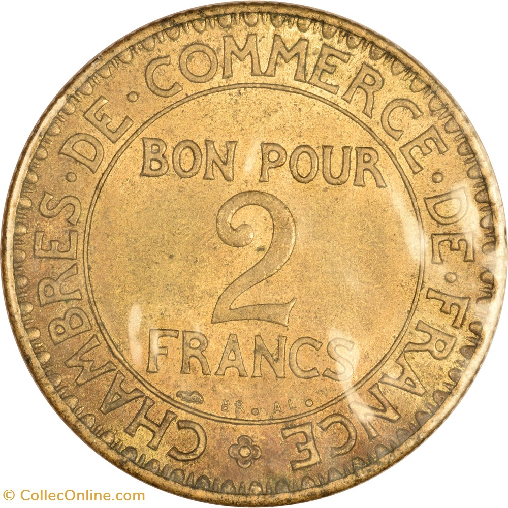 2 francs Chambres de Commerce 1926 monnaies monde france 2 francs chambres de commerce 1926