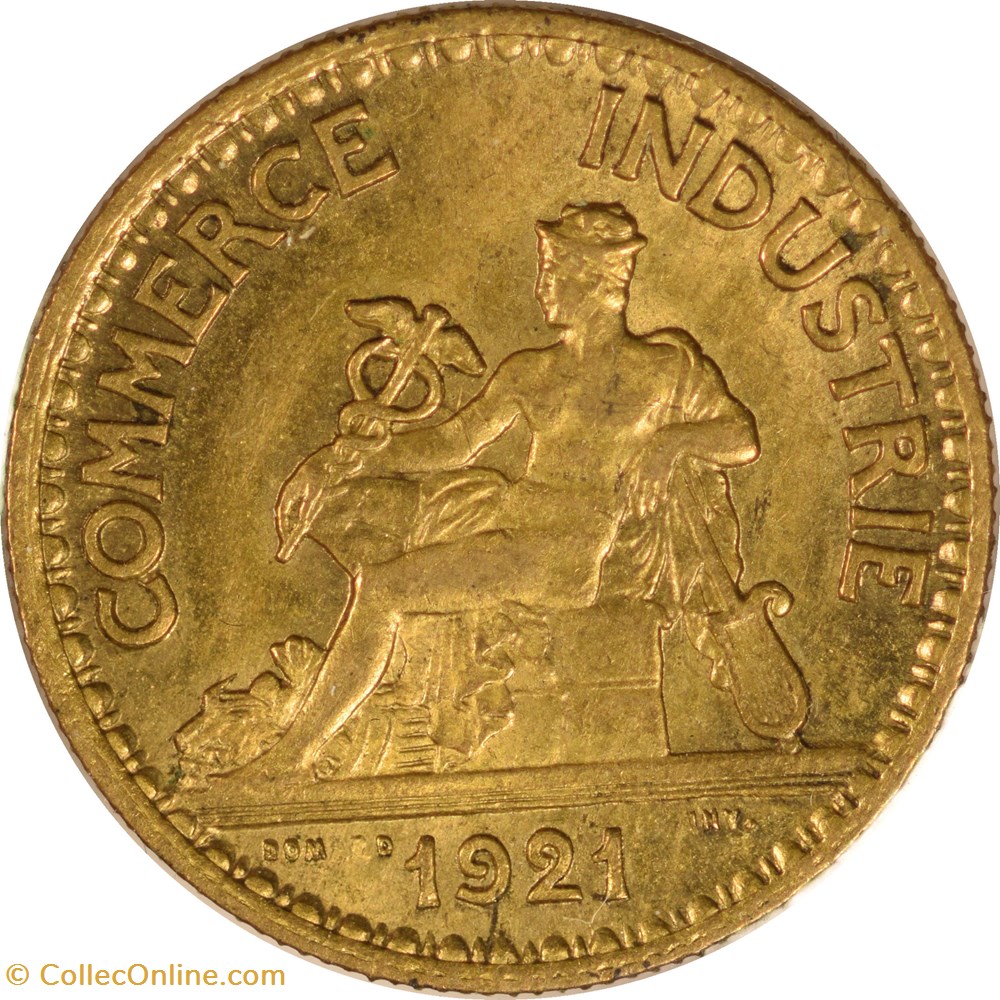monnaies monde france 50 centimes chambres de commerce 1921