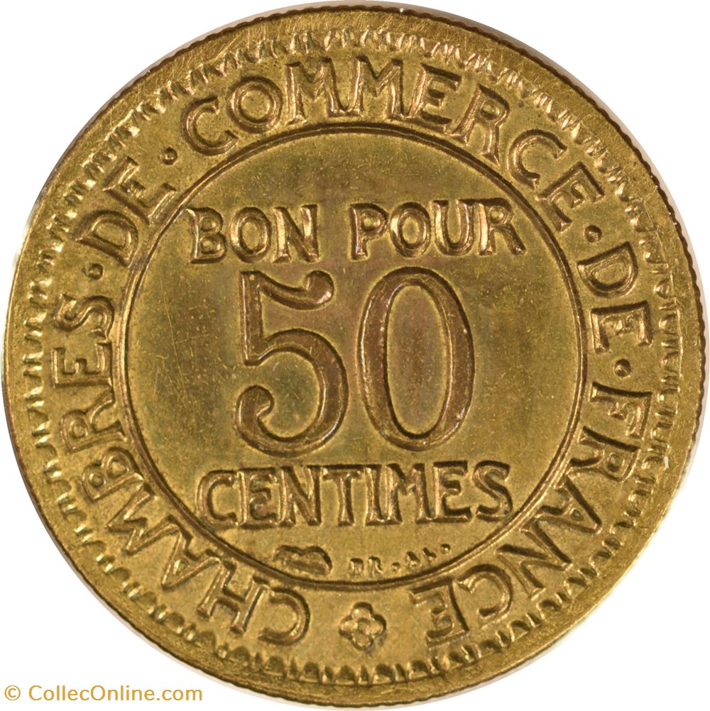 50 centimes Chambres de Commerce 1929 monnaies monde france 50 centimes chambres de commerce 1929