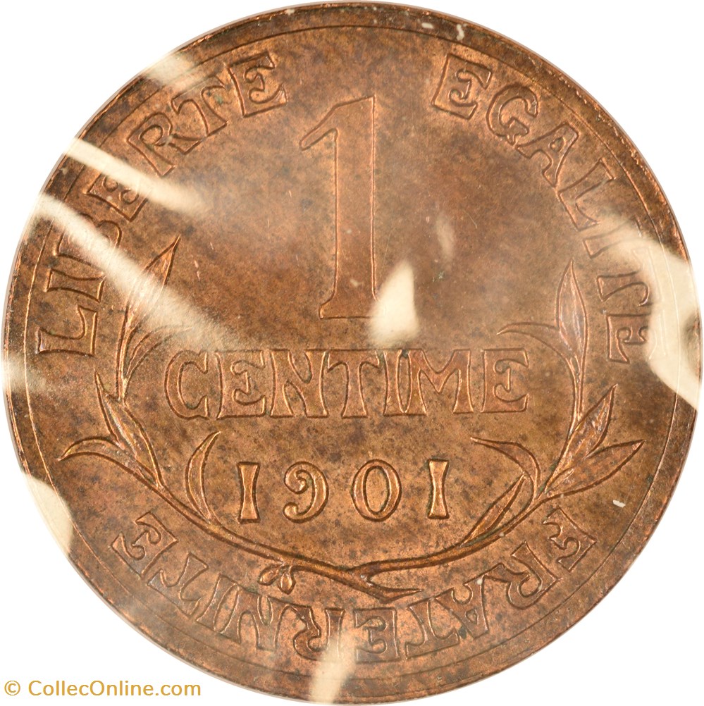 monnaies monde france 1 centime daniel dupuis 1901