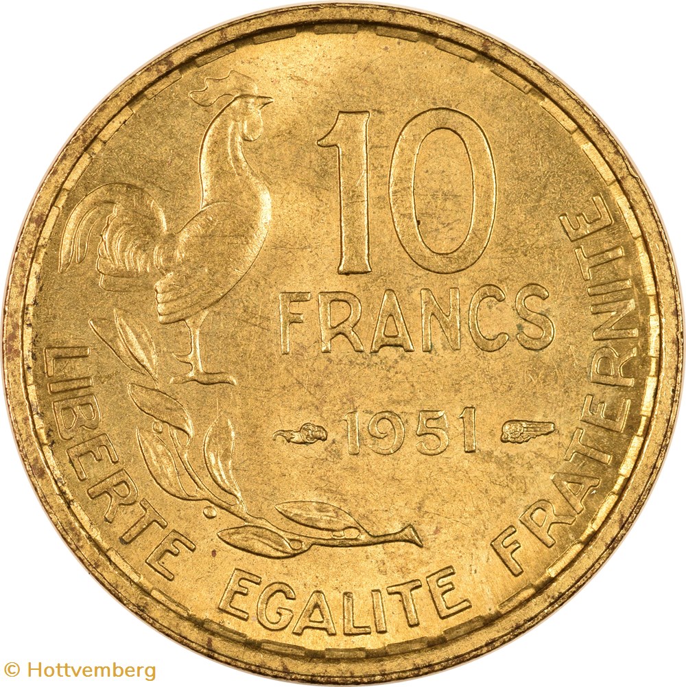 10 francs Guiraud 1951 monnaies monde france 10 francs guiraud 1951