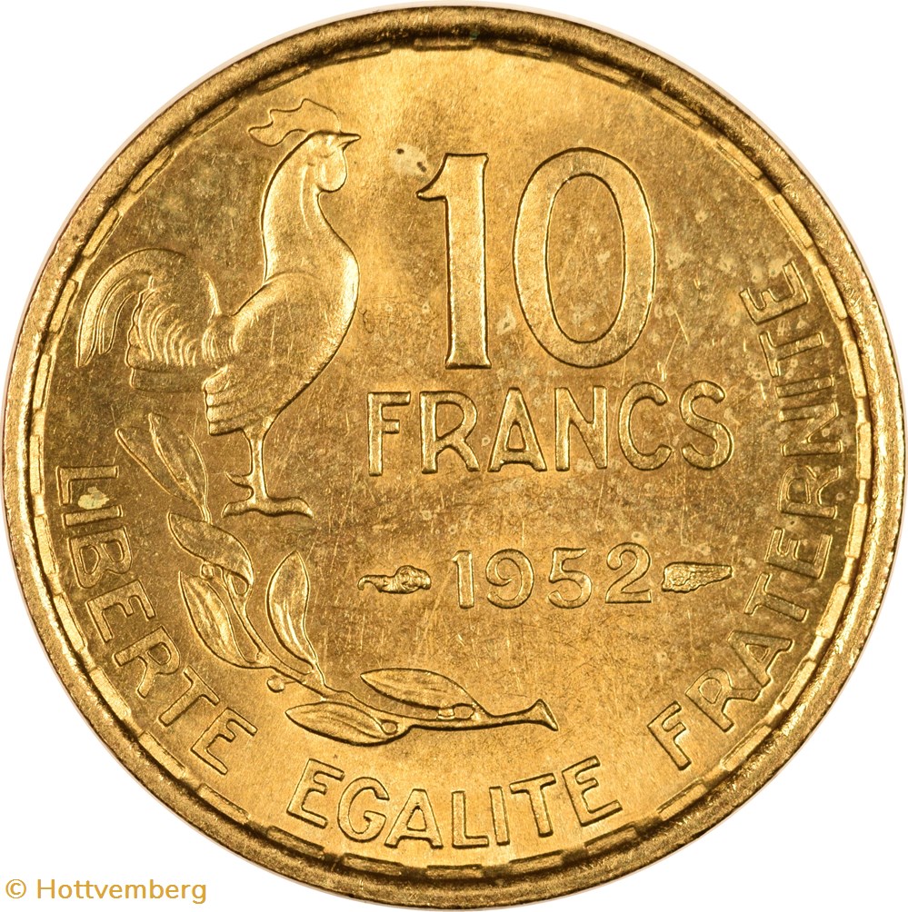10 francs Guiraud 1952 monnaies monde france 10 francs guiraud 1952