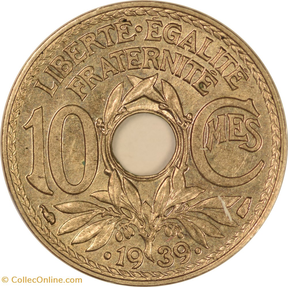 10 centimes Lindauer 1939 monnaies monde france 10 centimes lindauer 1939