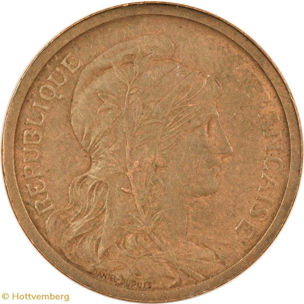 2 centimes Daniel-Dupuis 1898 flan mat monnaies monde france 2 centimes daniel dupuis 1898 flan mat