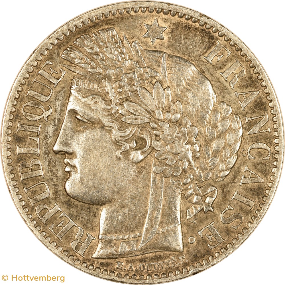 2 francs Cérès 1887 A monnaies monde france 2 francs ceres 1887 a