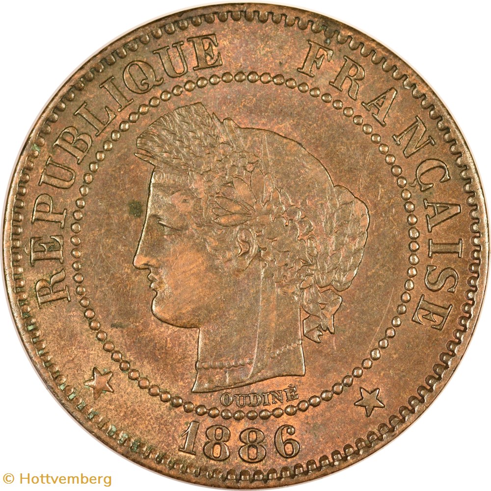 monnaies monde france 2 centimes ceres 1886 a