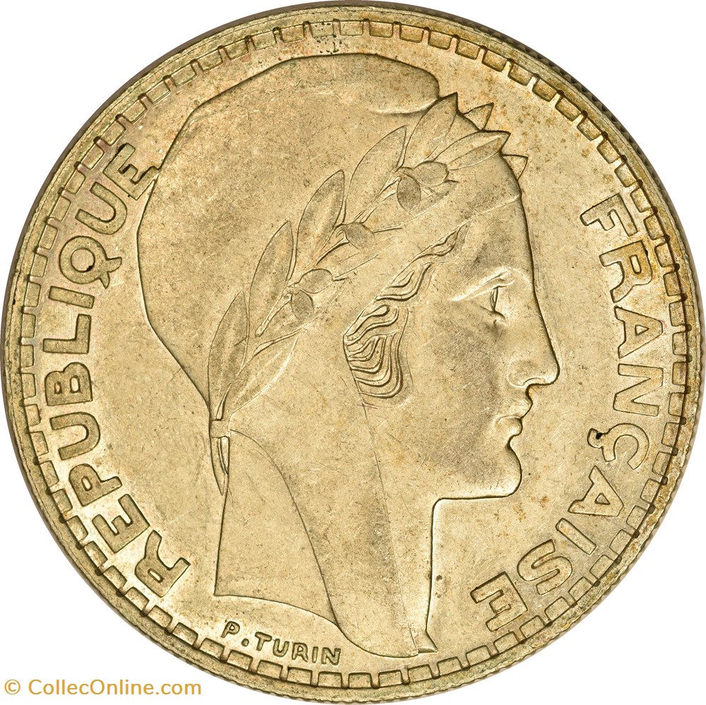 20 francs Turin 1938 monnaies monde france 20 francs turin 1938