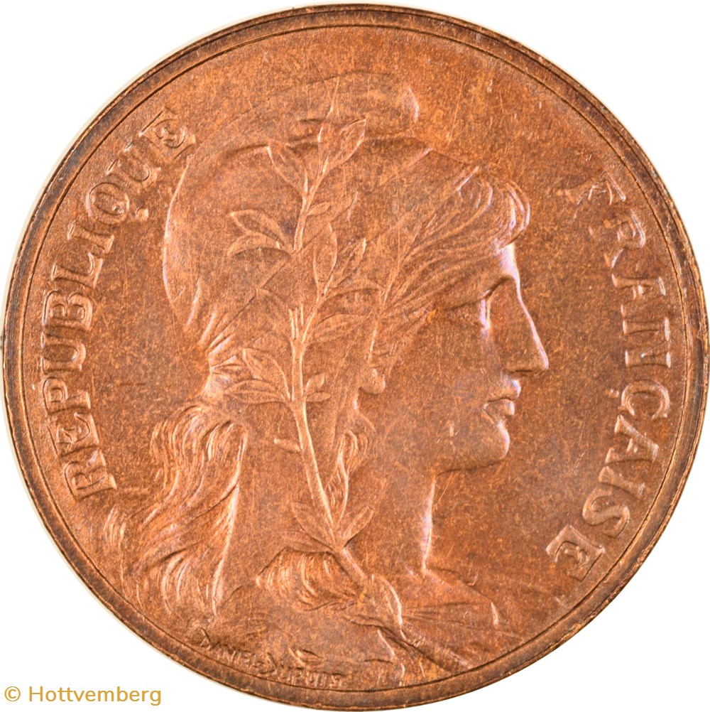 5 centimes Daniel-Dupuis 1907 monnaies monde france 5 centimes daniel dupuis 1907