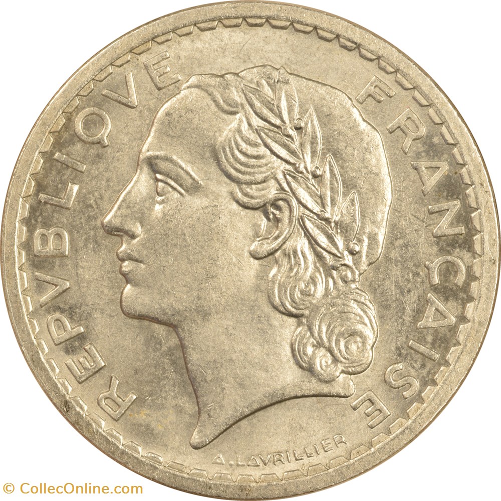 5 francs Lavrillier 1946 C monnaies monde france 5 francs lavrillier 1946 c