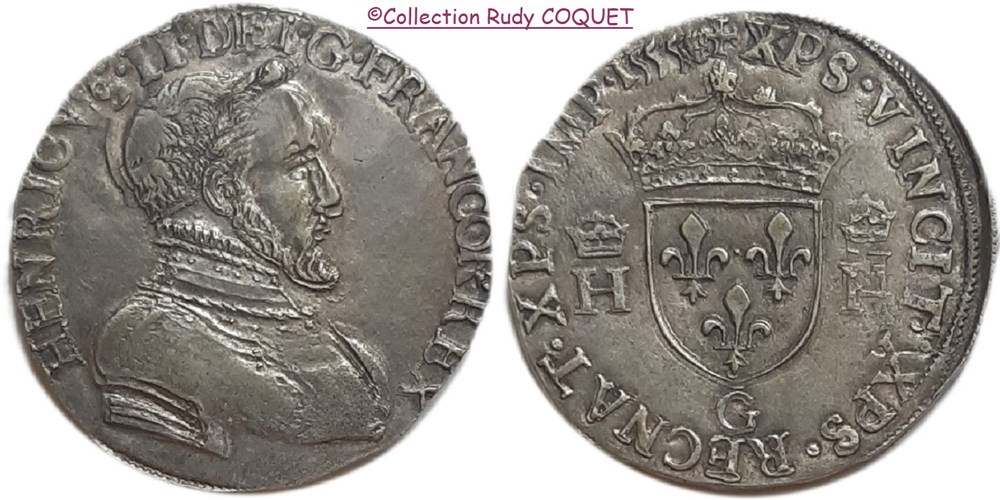 Teston 1555 G (Poitiers) teston 1555 g poitiers