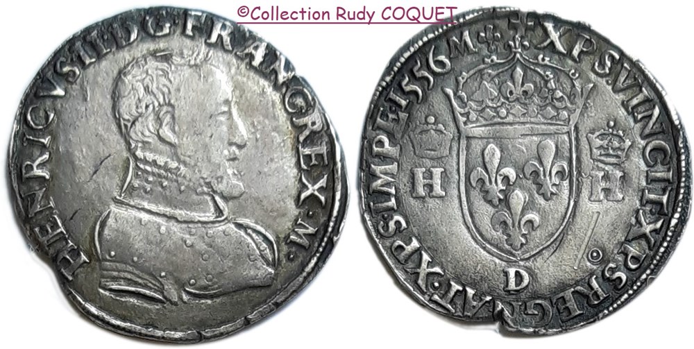 Teston 1556 D (Lyon) teston 1556 d lyon