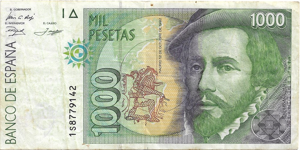 1.000 pesetas billets europe espagne 1 000 pesetas